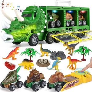 CAMION ENFANT Jouet Camion de Transporteur Dinosaure avec Lumièr