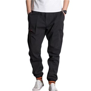 SURVÊTEMENT Pantalon de jogging Homme - Sport en baggy Droit - 100% coton - Noir