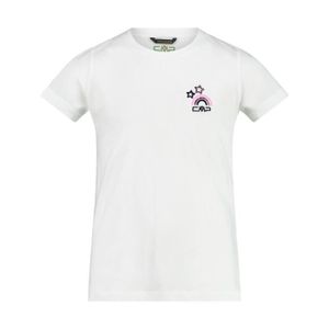 T-SHIRT MAILLOT DE SPORT T-shirt fille en coton CMP - bianco/bianco - 12 an