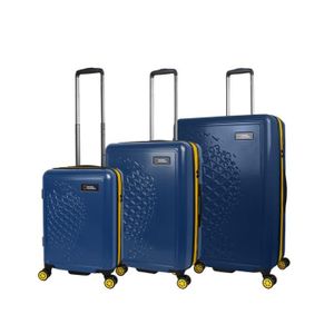 SET DE VALISES  Set de Valises - National Geographic Globe 78 cm - 100 Liter - Bleu - Fait de ABS