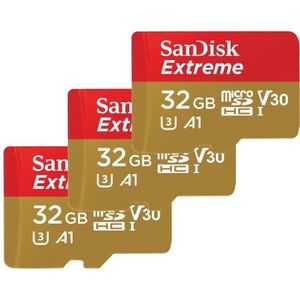 CARTE MÉMOIRE Lot de 3 Carte Mémoire Micro SDHC SanDisk Extreme 