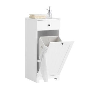 MEUBLE BAS COMMODE SDB SoBuy BZR21-W Meuble Bas de Salle de Bain Armoire 