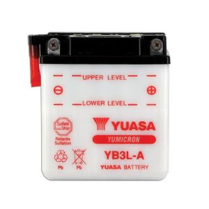BATTERIE VÉHICULE YUASA - Batterie Moto 12V Avec Entretien Sans Pack Acide Yb3L-A