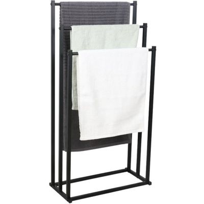 Niceey Porte Serviette Autonome 3 Niveaux Métal - Organisateur Salle De Bain Blanc