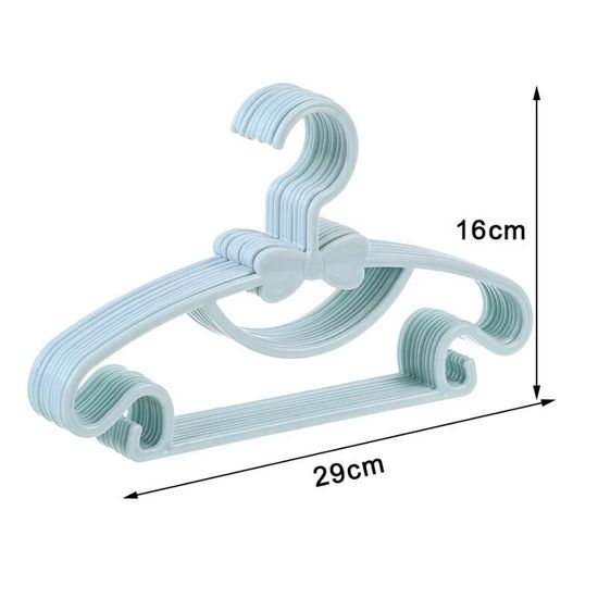 10 Cintres Paillettes Transparents 40cm - Cintres Plastique Sans Couture, Pour Robe, Placard, Penderie (bleu Pailleté)