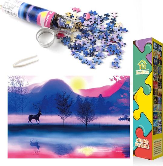 Lot De 4 Mini Puzzles 150 Pièces - Petit Format Difficile - Yove Bzvst - Neuf