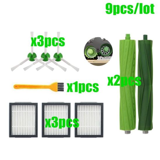 Pièces accessoires de Remplacement aspirateur pour iRobot Roomba, Kit