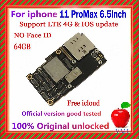 Carte Mère Avec Capteur Face ID Compatible Avec Iphone 12 Pro Max 64go 3701718616060