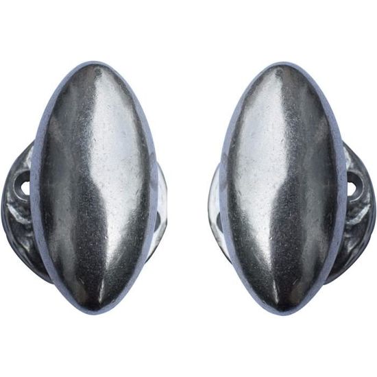 Poignée De Porte Ovale Alu Naturel Sur Rosace[u1427] - Cdiscount Bricolage