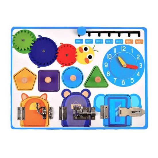 AUSFON Montessori Jouet à Partir De 2 Ans 5 Couches Planche D'activités