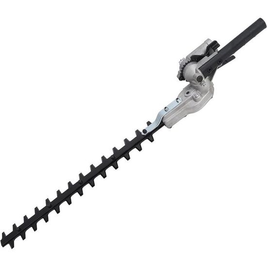 Tête De Taille-haie Sur Perche - Lame 55 Cm En Acier Au Manganèse - Pour Haies Et Buissons - Compatible Débroussailleuse - 7