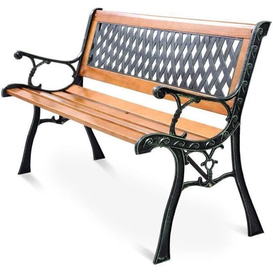 GOPLUS Banc A Bascule De Jardin En Fer Avec Assise Et Dossier Ergonomique En Textiln Des Accoudoirs Stables Confortables Pour Jardin Terrassecharge 1814kg105 X 73 X 93cm Gris 40877318