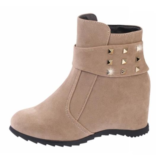 Compensé Bottine Femme Achat Boots Printemps Talon Camel A tsQrxhdC