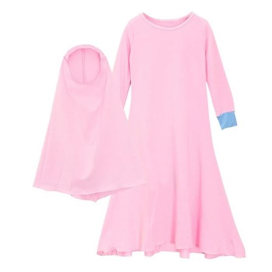 2025 - Enfants Filles Manches Longues Caftan Maxi Vêtements