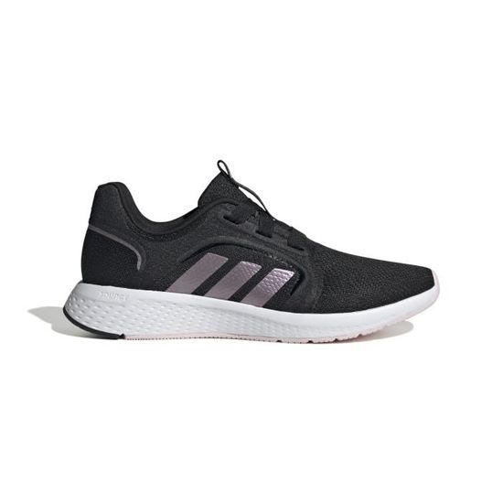 Chaussures de running adidas Edge Lux Femme Noir Blanc Rose Semelle Bounce legere et flexible Cdiscount Sport