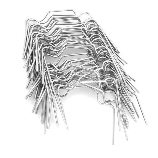 Clips De Fixation Pour Vitrage De Serre – Lot De 50 Pinces En W En Acier Inoxydable | Résistants à La Rouille, Taille 7,5x3 Cm | Pour Serres, Jardins