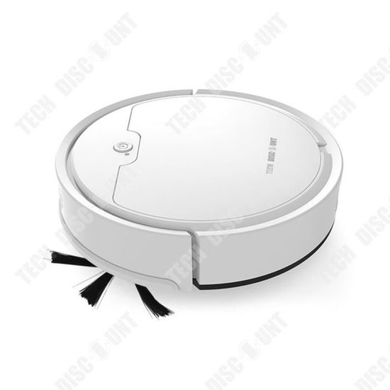 Aspirateur Robot 3-en-1 - Balayage, Aspiration Et Lavage - Pour Sols Durs Et Moquettes - Design Fin