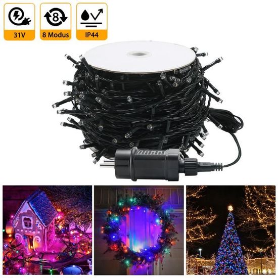 Filet Lumineux LED Extérieur 6x4m - 480 LEDs, 8 Modes, IP44 étanche | Décoration Noël, Halloween, Jardin, Mariage - 2