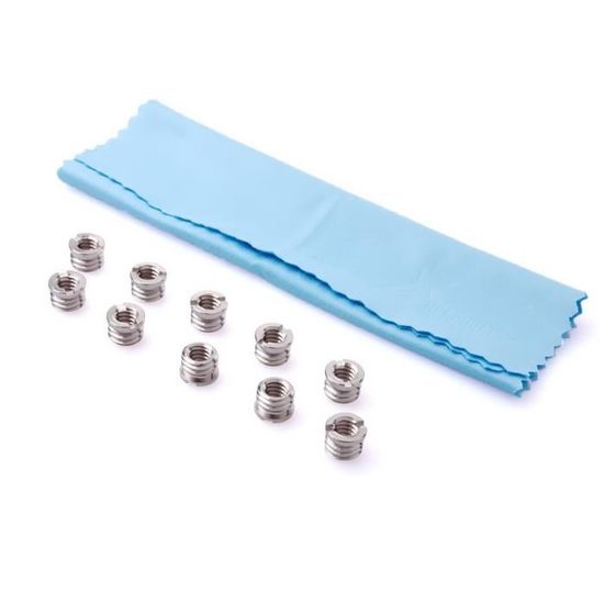 4 Adaptateurs Filetés 1/4" Et 3/8" Pour Trépied - Pour Caméra, Microphone, Haut-parleur - En Alliage D'aluminium
