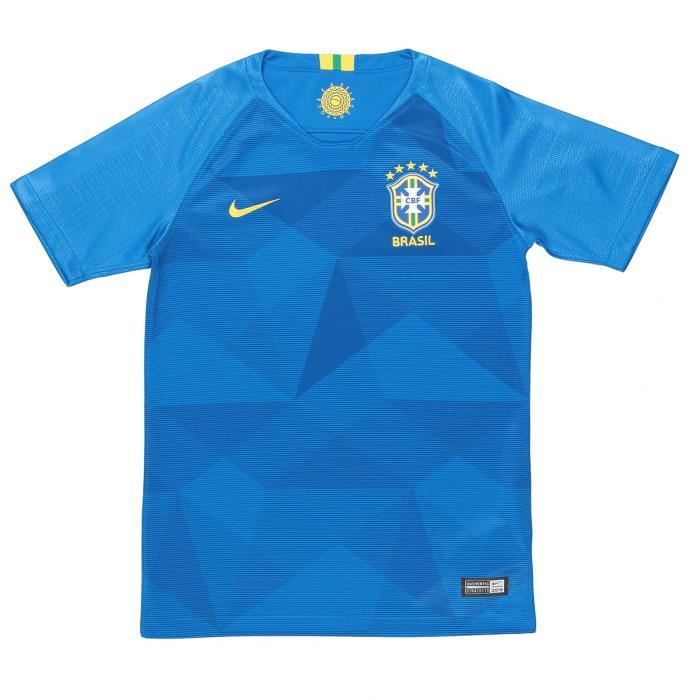NIKE Maillot de Football Extérieur CBF - Enfant Garçon - Bleu