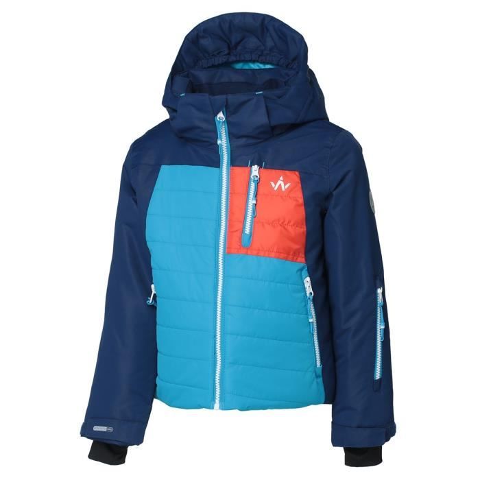 WANABEE Blouson de ski JR CYRO 200 JKT Enfant Bleu Marine Bleu marine Cdiscount Sport