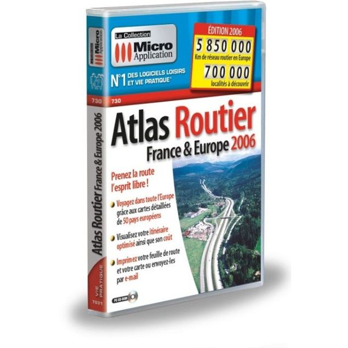 Micro Application Atlas Routier France & Europe