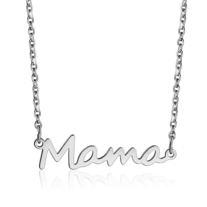 Mama Lettre Nom Personnalisé Collier _2