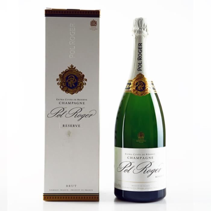 Champagne et Méthode Traditionnelle - Champagne Pol Roger Brut Reserve - Magnum 150cl Blanc