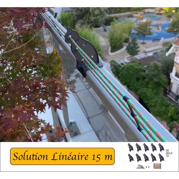 Protection pour balcons et terrasses linéaires de 15m