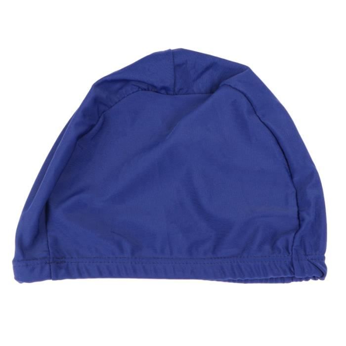 Bonnet de douche simple confortable de couleur unie extensible en polyester 1PC pour adultes BONNET DE DOUCHE