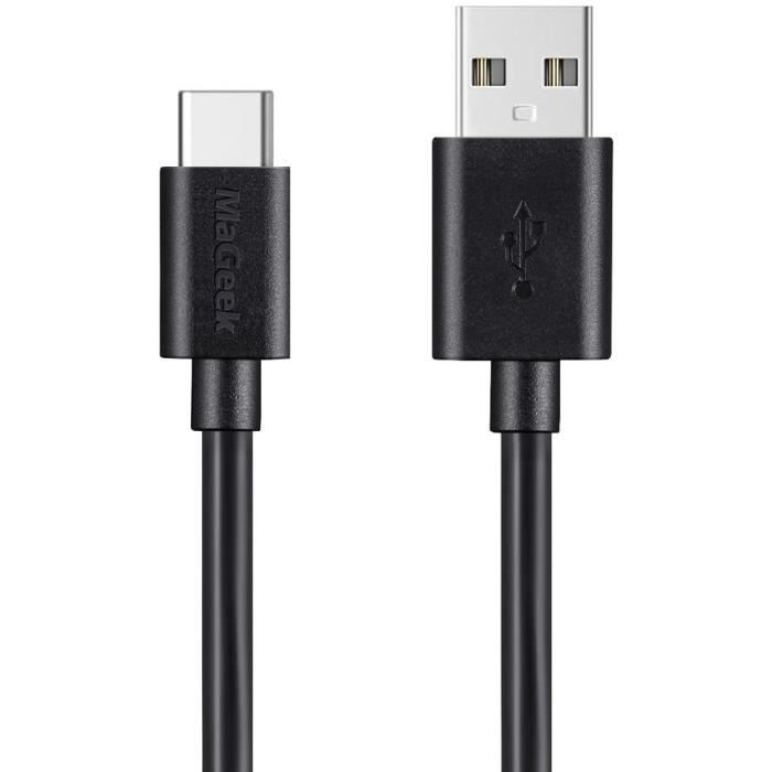 Câble USB Type C vers USB 2.0 (1,0m) Données et Charge Samsung Galaxy S8, S8 Plus, Nexus 6P, LG G6, New MacBook, Google Pixel XLW