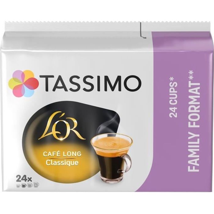 TASSIMO Café Dosettes l'Or Café Long Classique - x24 boissons