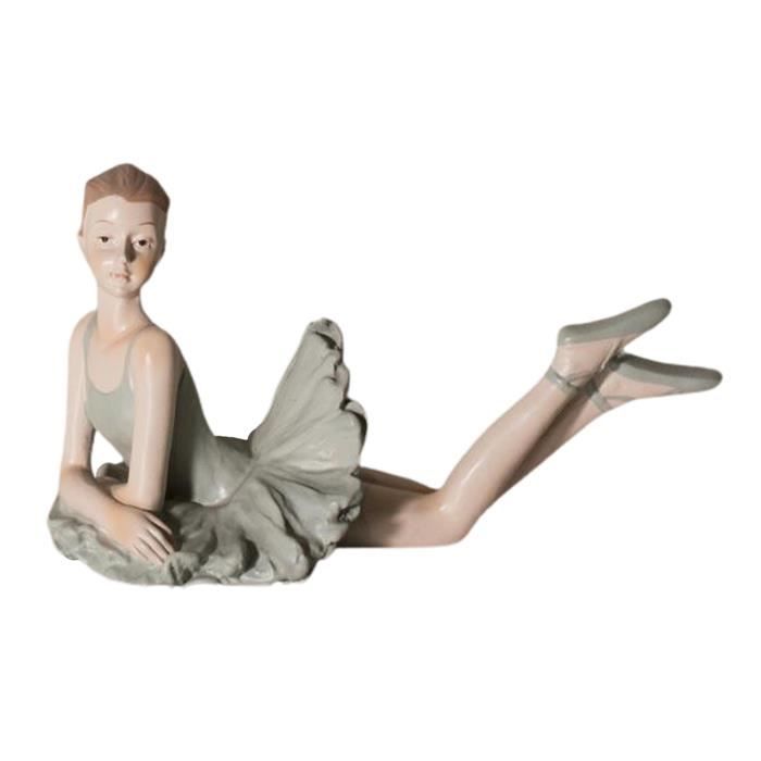 Résine Élégant igurine Vivid Charme Ballet Danseur Statue Étagère de Bureau Table Ornement de Collection Accueil Bureau F