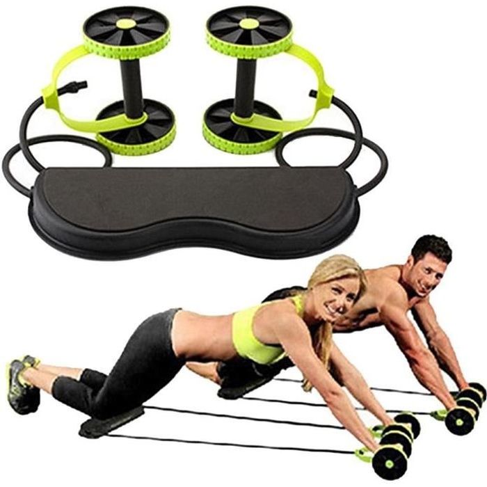 PLANCHE ABDO/APPAREIL ABDO, Roue Abdominale Rallye Multifonction Traction Corde Roue Abdominale-Fitness à la maison
