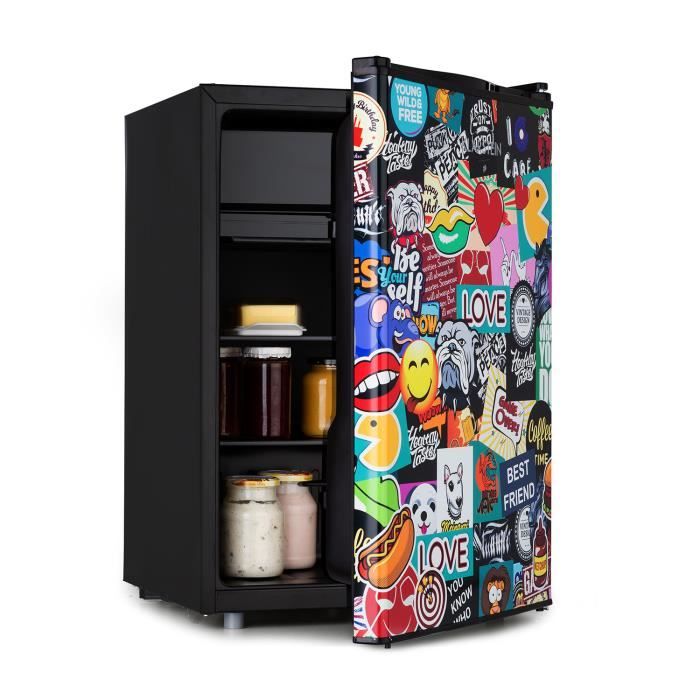 Klarstein Cool vibe 70+ - mini réfrigérateur 70 litres, freezer, 42 db - noir
