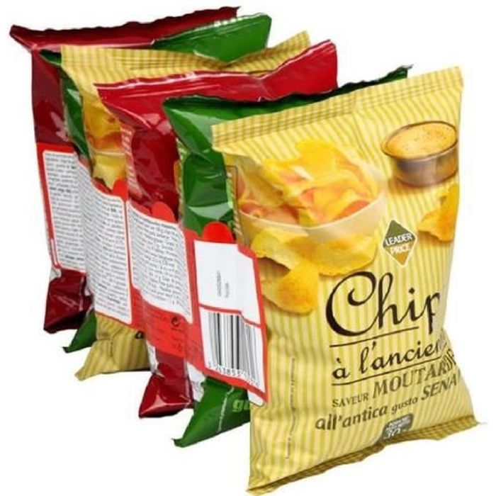 Assortiment de chips x6 sachets - 180g