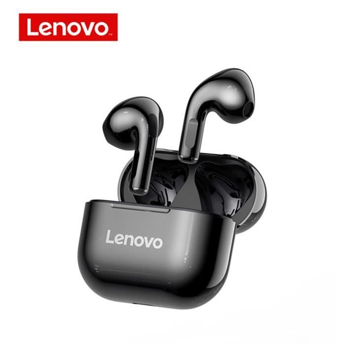 Lenovo LP40 véritable casque bluetooth de sport sans fil, noir