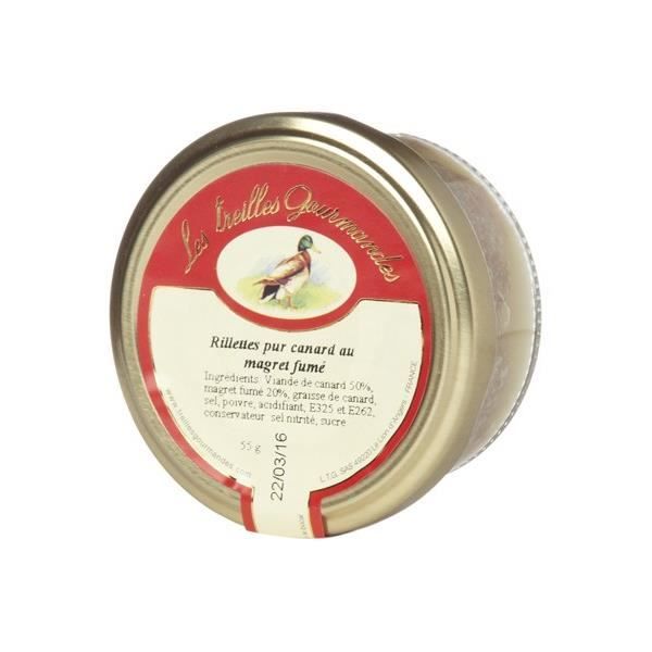 Rillettes pur canard au magret fumé, Verrine 55 gr