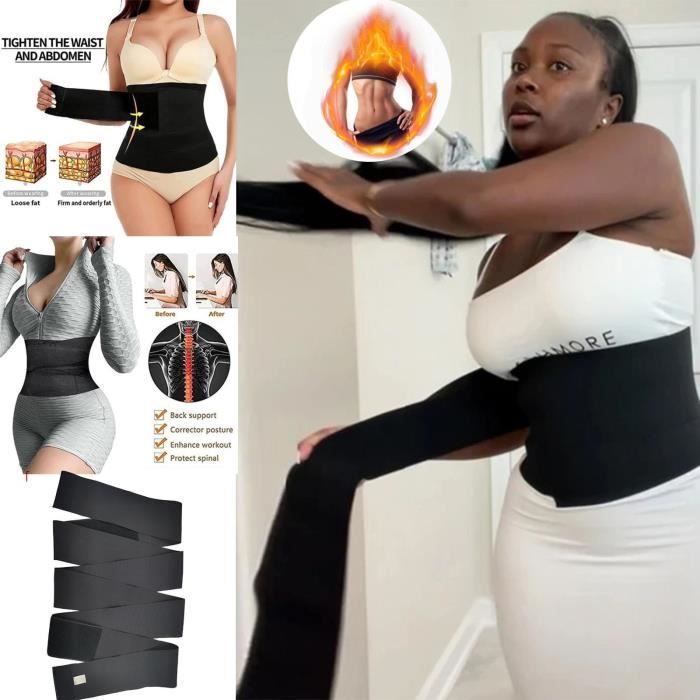 Snatch Me Up Bandage Wrap - Entraîneur De Taille Invisible Wrap, Bandage Wrap De Mise en Forme Instantanée du Corps Bretelles Dorsal