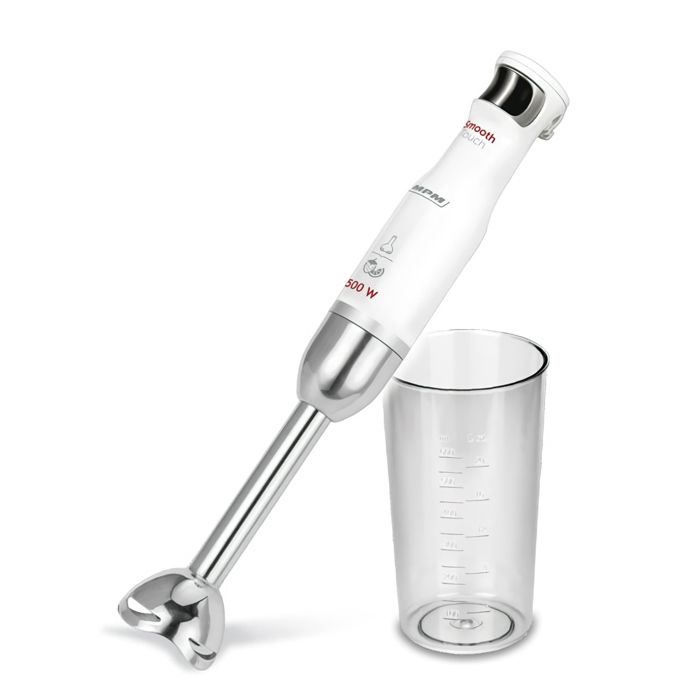 Mixeur Plongeant détachable, bras en acier inoxydable, fonction Soft Touch MPM MBL-27 500W Blanc/Gris 00316