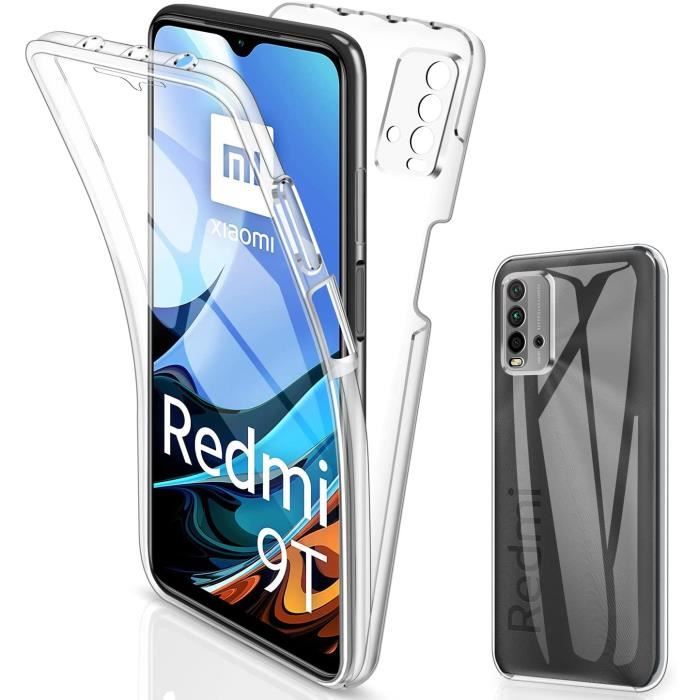 Coque pour Xiaomi Redmi 9T Housse, pour Xiaomi POCO M3 Coque Transparent Silicone TPU Case Intégral 360 Degres