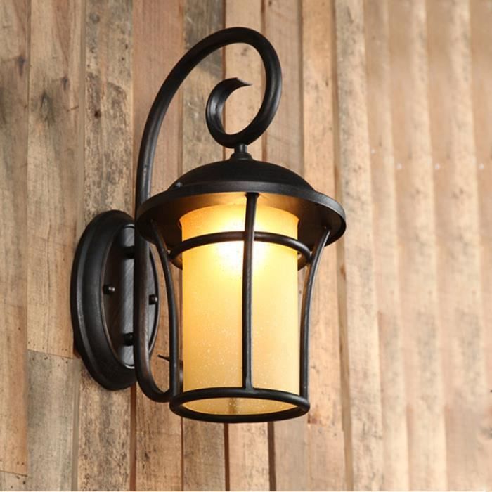STOEX® Lampe industrielle Applique Murale Vintage Fer Metal rétro Mur de feu éclairage 20cm×38cm