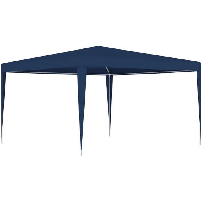 CHIC Anti-UV Tonnelle de Jardin Tente de réception 4x4 m bleu FR8647