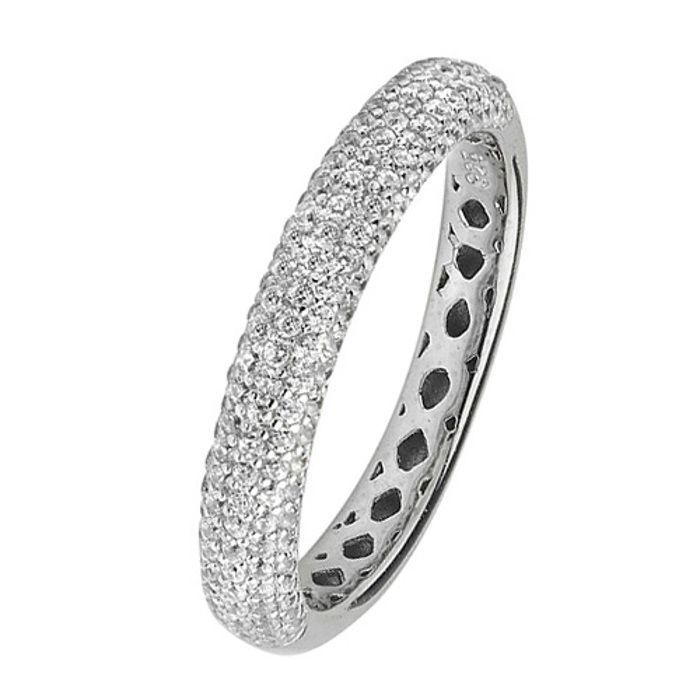 Alliance EDS JEWELS Homme/Femme Argent fin 925 Oxyde de Zirconium 3mm Confort 42565