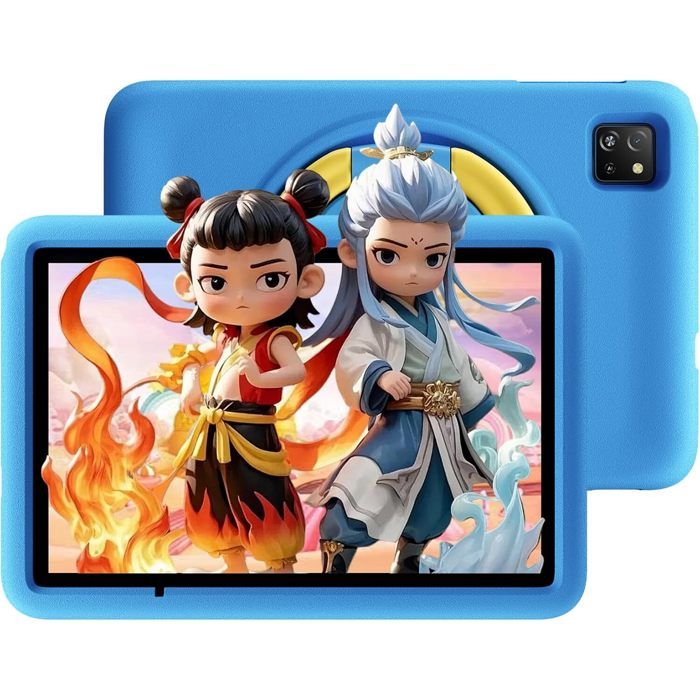 Blackview Tab A6 Kids Tablette pour Enfants Android 14 10.1 HD+ 12Go + 128Go /SD 1TB 5100mAh ÉducativeContrôle Parental – Bleu