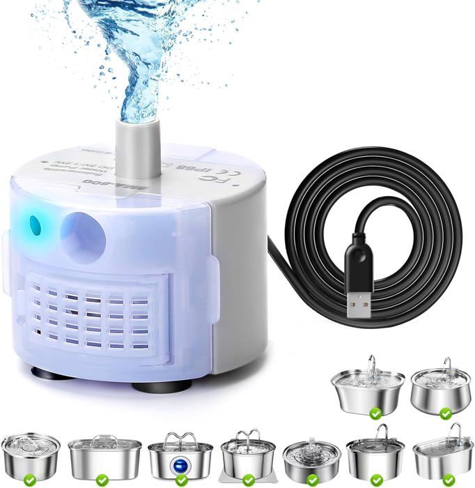Pompe De Remplacement Pour Fontaine à Eau Chat - Moteur JY-830 Compatible W7