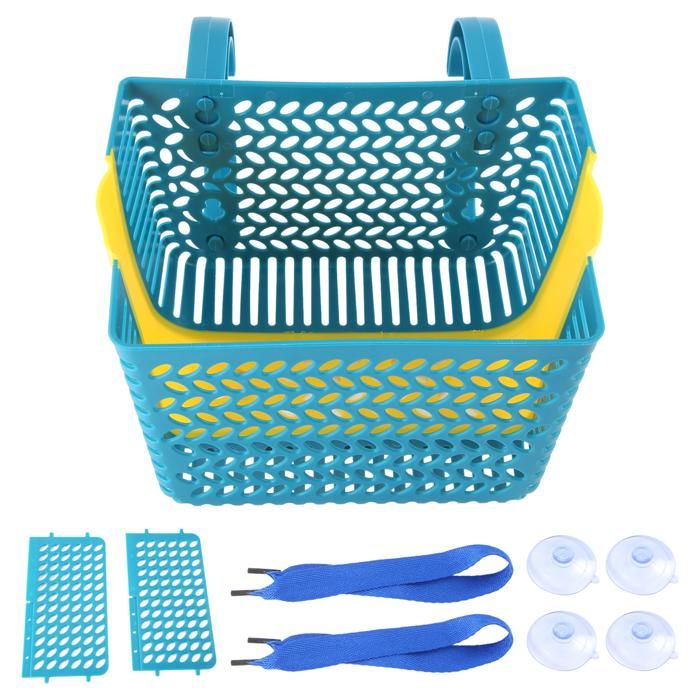 Panier de rangement pour piscine en plastique recyclé avec porte-gobelet