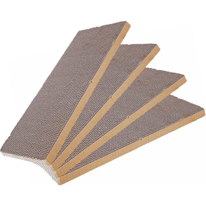 Lot 4 Grattoirs Chat Carton Ondulé - Antidérapant et Facile à Couper - DIY Formes Personnalisées - Protection Meubles
