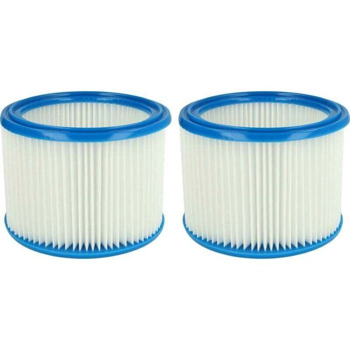 Set de filtres 2x Filtre plissé compatible avec Stihl SE 60 E SE 61 SE-62 SE 85 C SE 90 aspirateur à sec ou humide - Filtre à