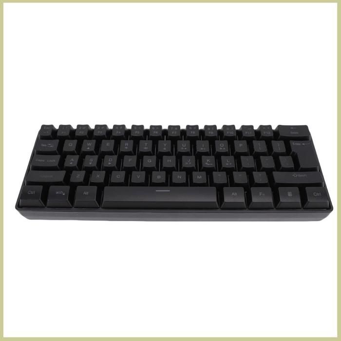 Clavier de jeu sans fil rétroéclairé rvb 61 touches Rechargeable 2.4G sans fil avec Design ergonomique pour PC portable 7 8